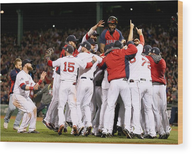Playoffs Wood Print featuring the photograph World Series - St Louis Cardinals V by Rob Carr