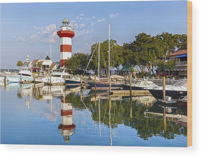 America Wood Print featuring the photograph Lighthouse on Hilton Head Island #10 by Peter Lakomy