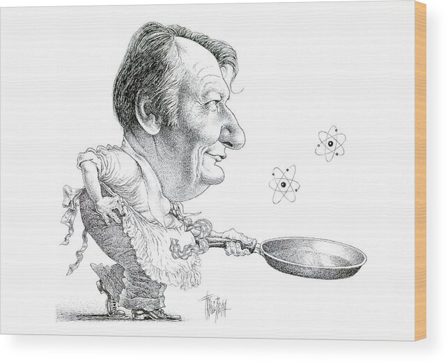Atomic Cuisine Wood Print featuring the photograph Nobel Prize In Physics #18 by Cern/science Photo Library