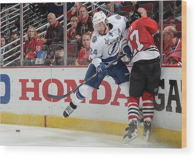 Playoffs Wood Print featuring the photograph 2015 Nhl Stanley Cup Final - Game Six by Bill Smith