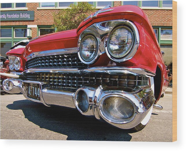 Cadillac Wood Print featuring the photograph 59 Caddy #2 by John Babis