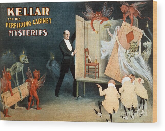 Entertainment Wood Print featuring the photograph Harry Keller, American Magician #2 by Photo Researchers