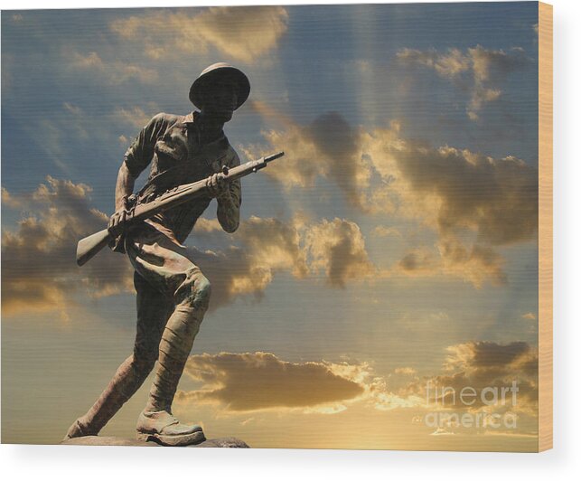 Statues Wood Print featuring the photograph The Unknown Soldier by Geoff Crego
