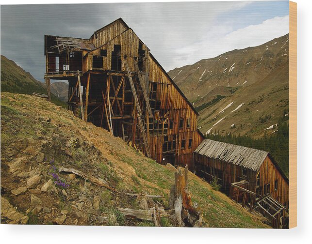 Altitude10k Photography Wood Print featuring the photograph Weathered #2 by Jeremy Rhoades