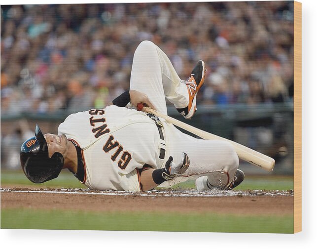 San Francisco Wood Print featuring the photograph Colorado Rockies V San Francisco Giants #3 by Thearon W. Henderson