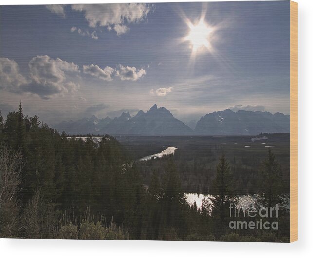 Snake River Overlook Wood Print featuring the photograph Snake River Overlook #3 by Clare VanderVeen