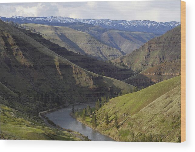 Bend Wood Print featuring the photograph Grande Ronde River Canyon Oregon #4 by Theodore Clutter