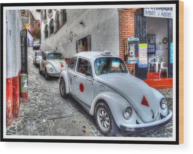Taxco Mexico Wood Print featuring the photograph Taxco Mexico #4 by Paul James Bannerman