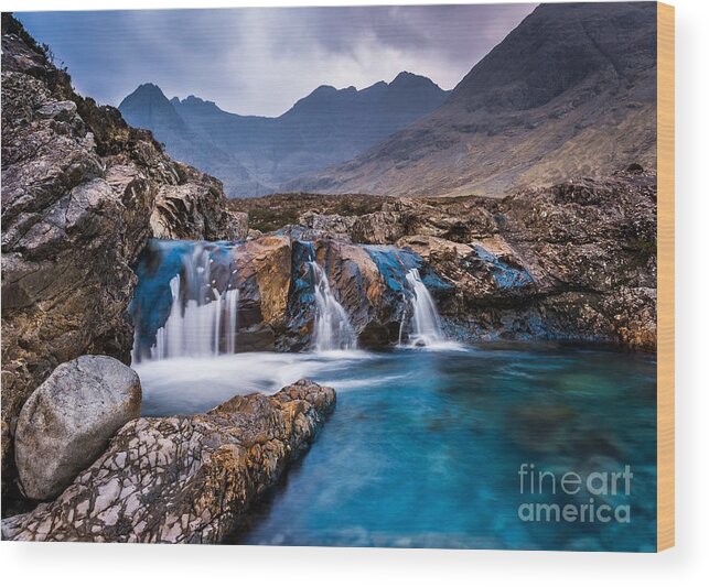 Afternoon Wood Print featuring the photograph Fairy Pools #5 by Maciej Markiewicz