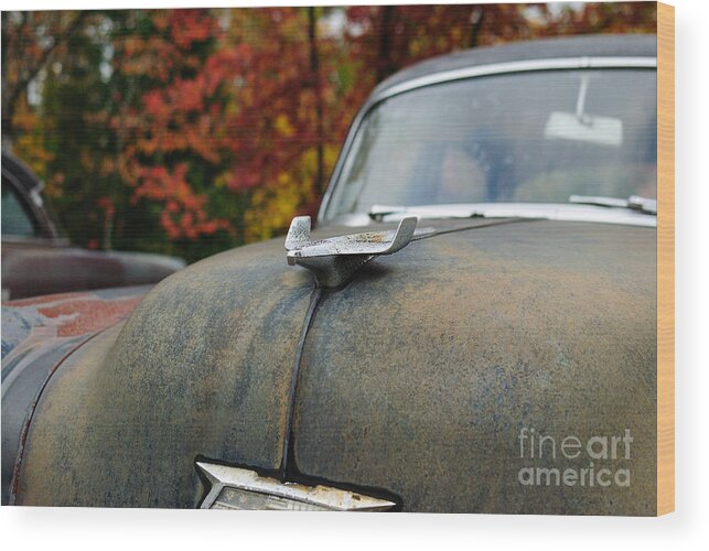 54 Chevy Wood Print featuring the photograph 54 by Paul Noble