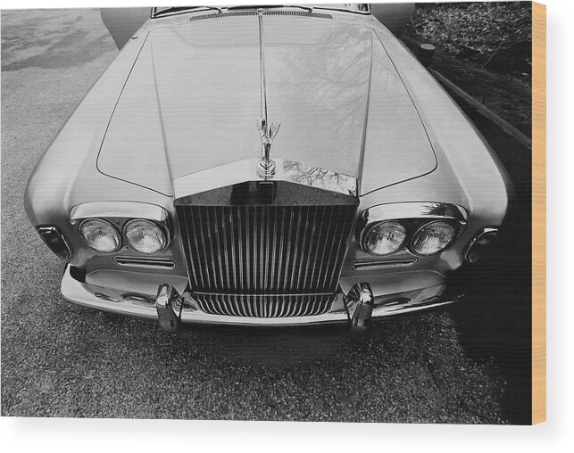 Auto Wood Print featuring the photograph A 1974 Rolls Royce by Peter Levy