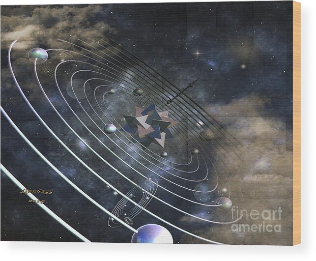  Wood Print featuring the digital art A Galaxy So Far Away by Melissa Messick