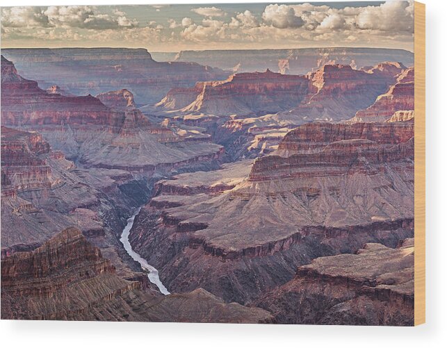 Grand Wood Print featuring the photograph A Grand Sunset - Grand Canyon National Park Photograph by Duane Miller