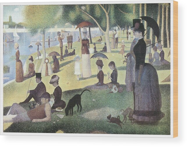 George-pierre Seurat Wood Print featuring the painting A Sunday Afternoon on the Island of La Grande Jatte by George-Pierre Seurat