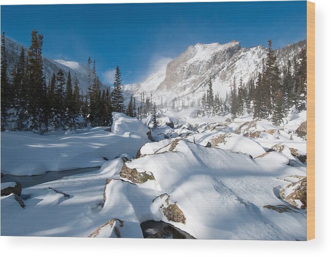 Colorado Wood Print featuring the photograph A Winter Morning in the Mountains by Cascade Colors