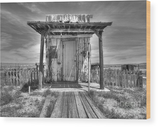 Post Office Wood Print featuring the photograph Abandoned Post Office by Angela Moyer
