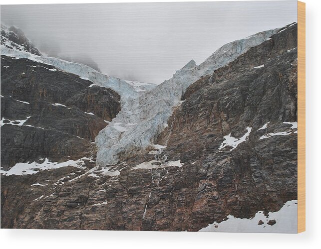  Wood Print featuring the photograph Angel Glacier by Jim Hogg