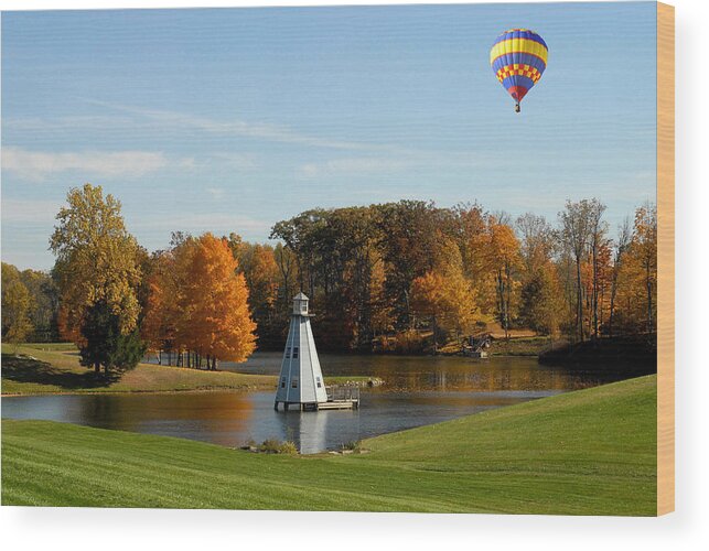 Rural Wood Print featuring the photograph Indiana Autumn Afternoon by John McAllister