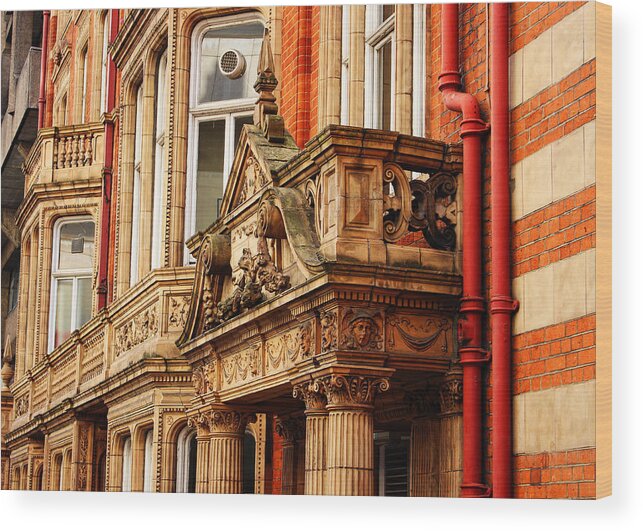 Balcony Wood Print featuring the photograph Balcony on Surrey Street by Nicky Jameson