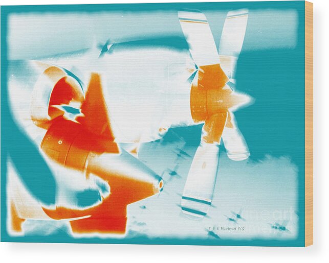 Airplane Wood Print featuring the photograph Fixed Wing Aircraft Pop Art Poster by Vintage Collectables