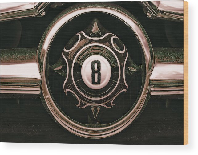 Behind The Eight Ball Wood Print featuring the photograph Behind the eight ball 2 by Arttography LLC