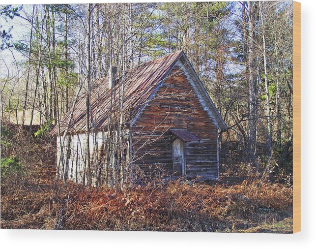 Old Church Wood Print featuring the photograph Big Pisgah Baptist Church NC by Duane McCullough