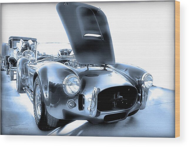 Shelby Cobra Wood Print featuring the photograph Blue Steel by Dyle  Warren