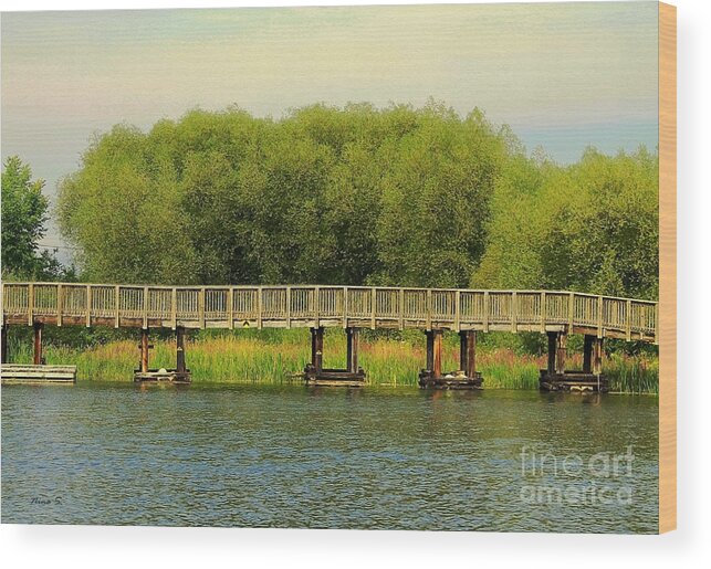 Bridge Wood Print featuring the photograph Bridge to Killarney Mountain Lodge by Nina Silver