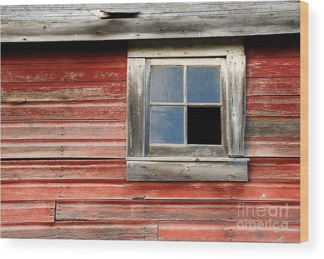 Old Wood Print featuring the photograph Broken Window by Vivian Christopher