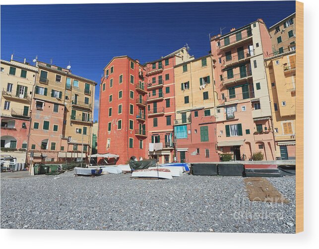Ancient Wood Print featuring the photograph Camogli. Italy by Antonio Scarpi
