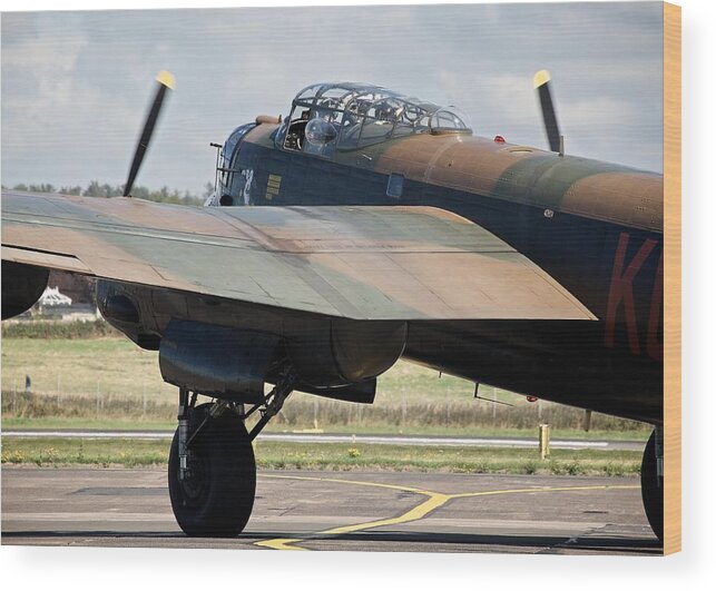 Canadian Lancaster Wood Print featuring the photograph Canadian Lancaster by Stephen Taylor