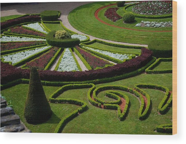 Angers Wood Print featuring the photograph Castle Garden by Eric Tressler
