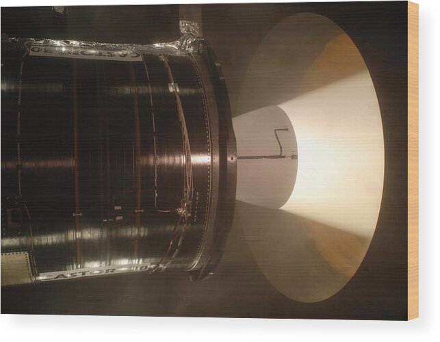 Astronomy Wood Print featuring the photograph Castor 30 Rocket Motor by Science Source