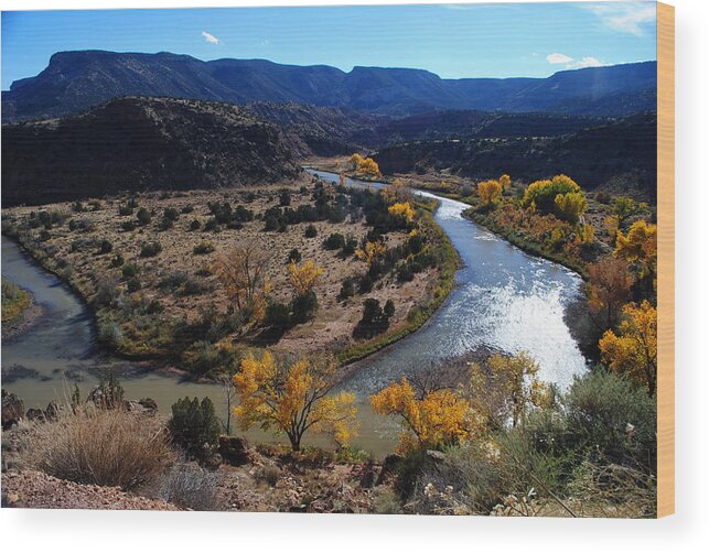Chama Wood Print featuring the photograph Chama River Bend by Glory Ann Penington