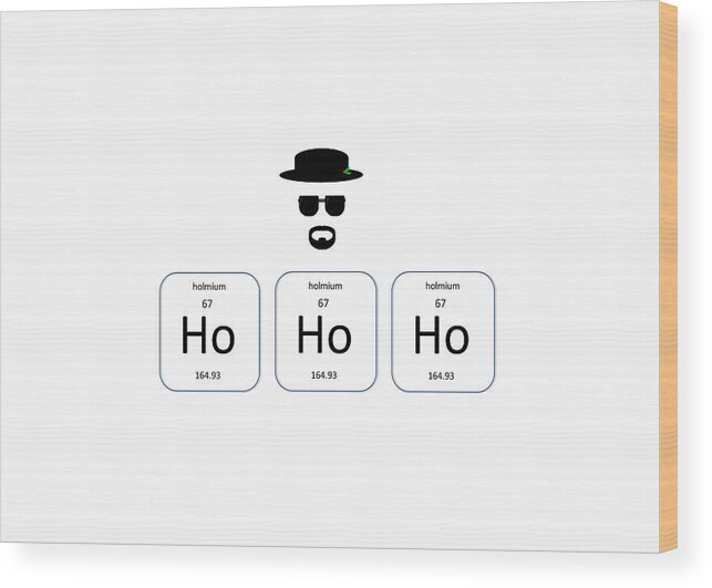 Richard Reeve Wood Print featuring the photograph Chemistry - A White Christmas by Richard Reeve