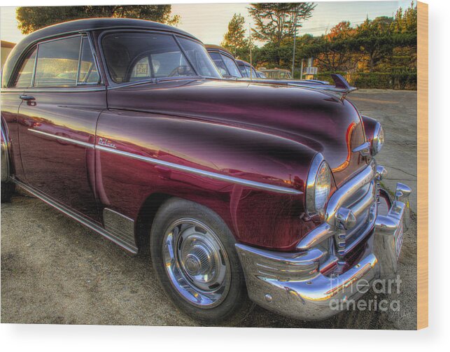 Hdr Process Wood Print featuring the photograph Chrysler's Deluxe Ride by Mathias 