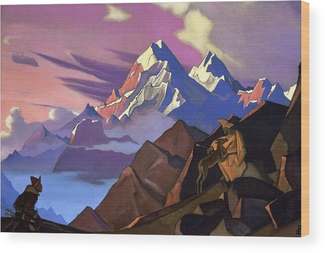 1936 Wood Print featuring the painting Compassion by Nicholas Roerich