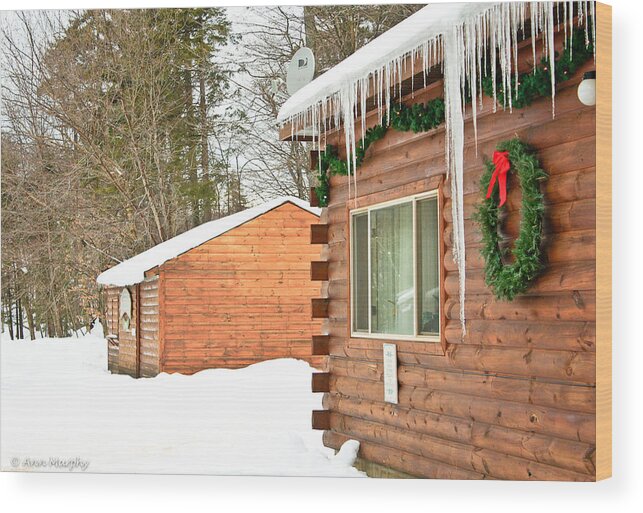 Christmas Wood Print featuring the photograph Country Store by Ann Murphy