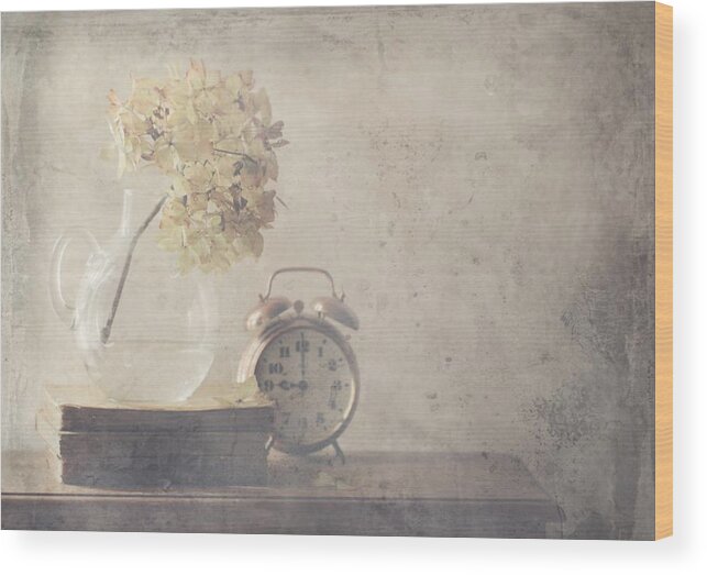 Still Life Wood Print featuring the photograph Disillusionment Of Nine Oa??clock by Delphine Devos