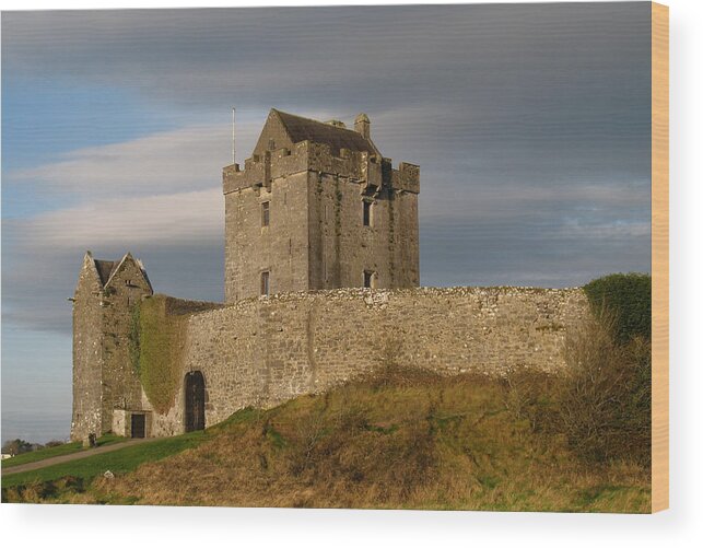 County Galway Wood Print featuring the photograph Dunguire Castle by Kathleen Scanlan