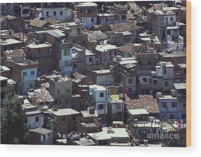 Favela Wood Print featuring the photograph Favela In Rio De Janeiro by Tim Holt