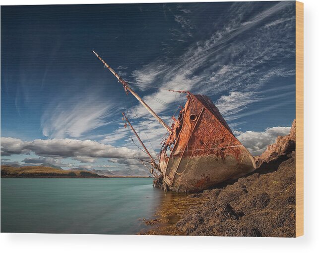 Ship Wood Print featuring the photograph Final Destination by ?orsteinn H. Ingibergsson