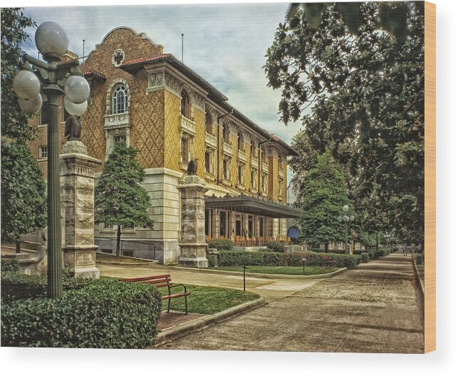 Fordyce Bathhouse Wood Print featuring the photograph Fordyce Bathhouse - Hot Springs Arkansas 1984 by Mountain Dreams