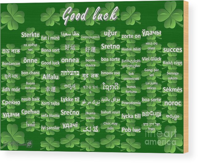 Mccombie Wood Print featuring the digital art Good Luck by J McCombie