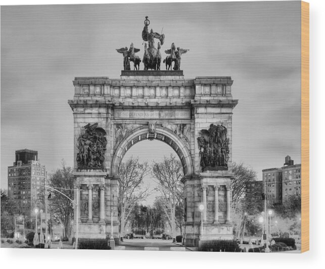 Grande Army Plaza Wood Print featuring the photograph Grand Army Plaza by JC Findley