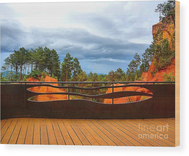 Abstract Wood Print featuring the photograph Grand Entrance by Lauren Leigh Hunter Fine Art Photography