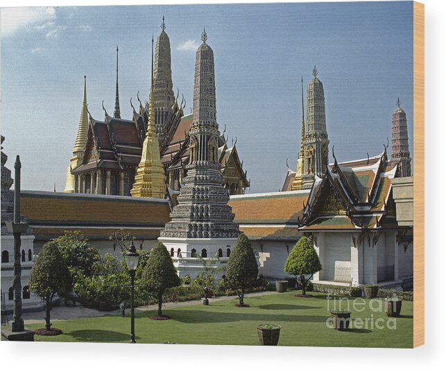 Thailand Wood Print featuring the photograph Grand Palace Bangkok by Craig Lovell