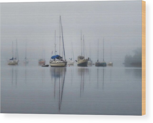 Nautical Wood Print featuring the photograph Harbor Rest by Deborah Smith