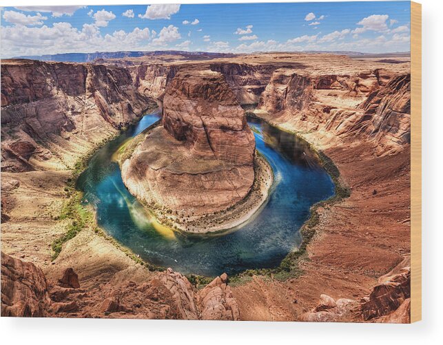 Landscapes Wood Print featuring the photograph Horseshoe Bend by Alexis Birkill