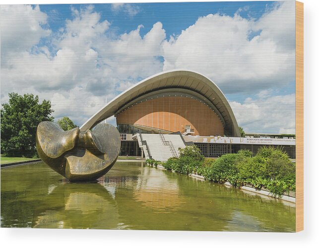 Arch Wood Print featuring the photograph House Of World Culture, Berlin by John Harper